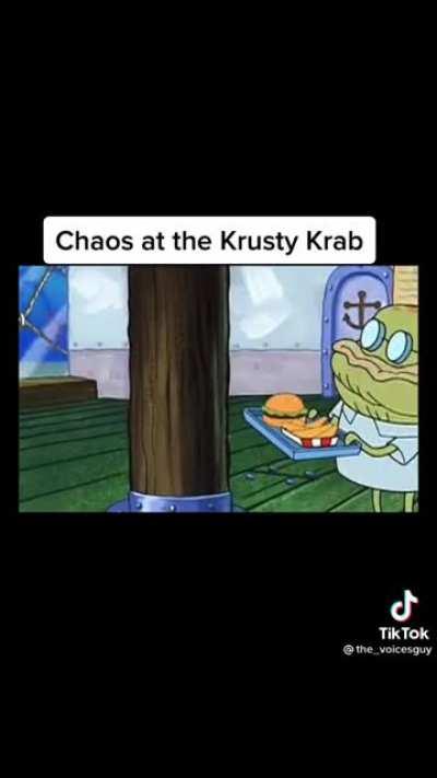 Chaos at the Krusty krab