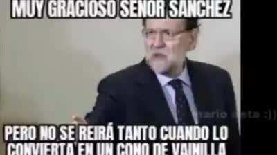 Pedro Sanchez cono de vainilla