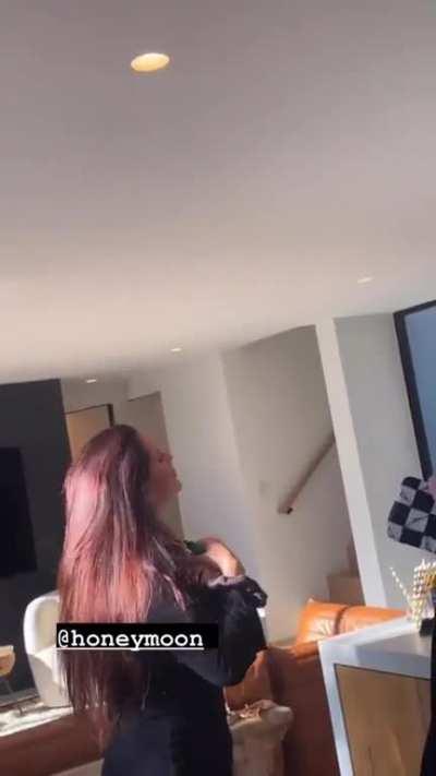 Lana at her friend's party yesterday