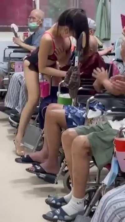 to cheer up some young men