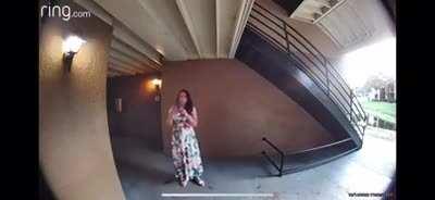 Thief delivering packages for Walmart