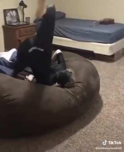 My anxiety shot through the roof when he looked up