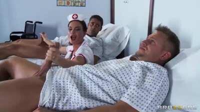 Nurse Diamond knows how to help her patients relax