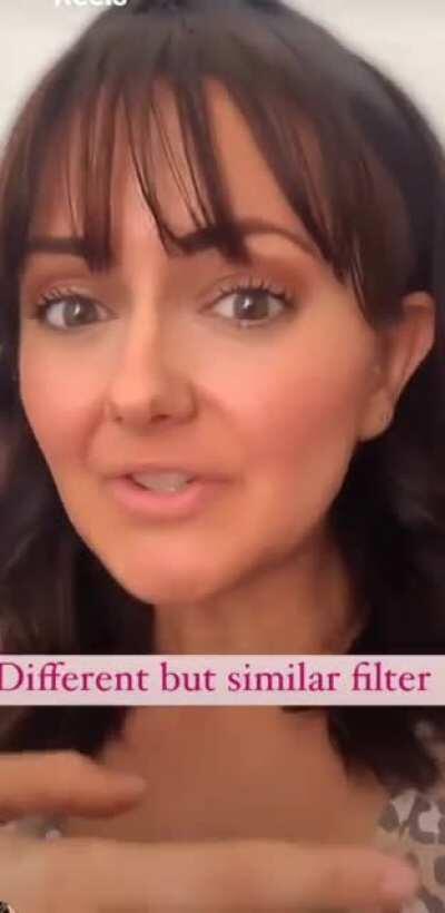 So refreshing to see people calling out these filters!