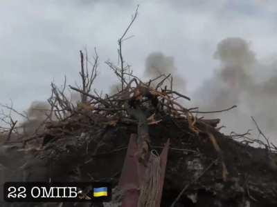 Part 4 of the trench combat video posted by the Ukrainian soldier, call-sign Predator. Mostly them taking fire and planning their next move. Another 4:35 seconds of footage