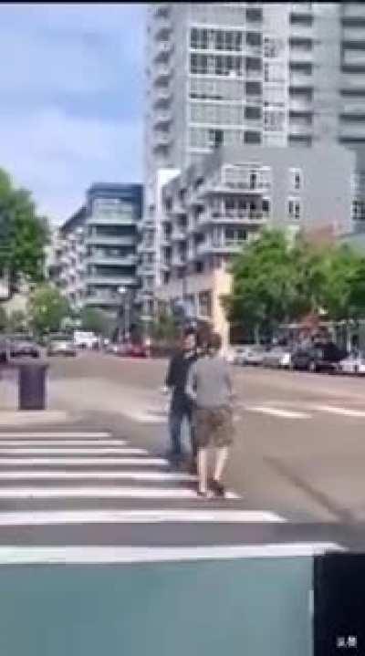 Dude tries picking a fight.