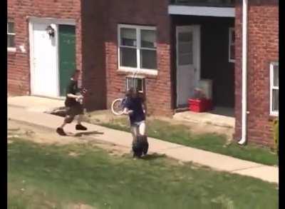 Idiots fighting with gasoline and then 🔥