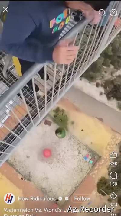 Watermelon vs. Exercise ball