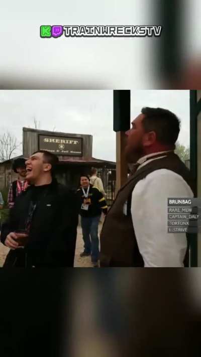 Streamer tries to pester carnival worker minding his own business.