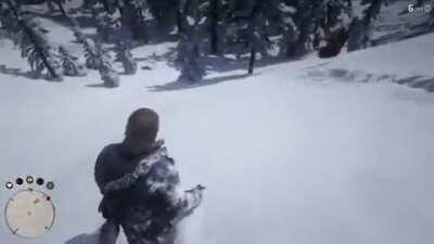 Don't try to call your horse on steep terrain