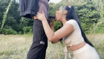 Seeing how much of my BBC she can take