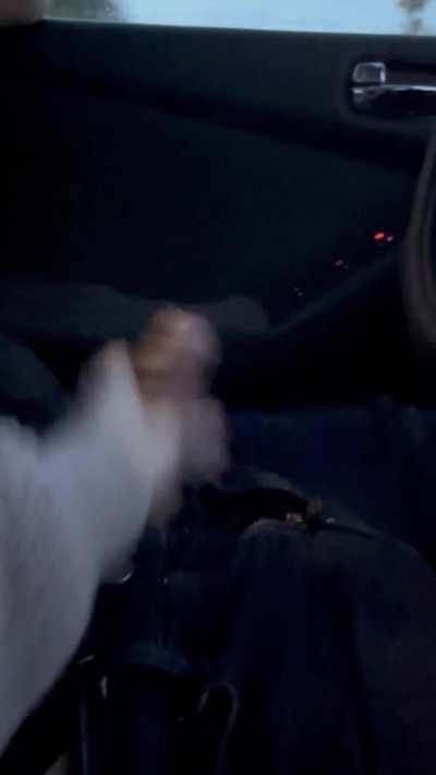 I love to tease him while driving