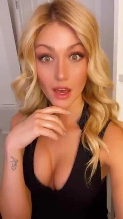 I wanna bury my face in Katherine McNamara perky tits