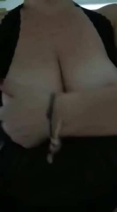 Big boobs are for playing