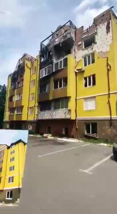 Streets of Ukraine before and after the invasion