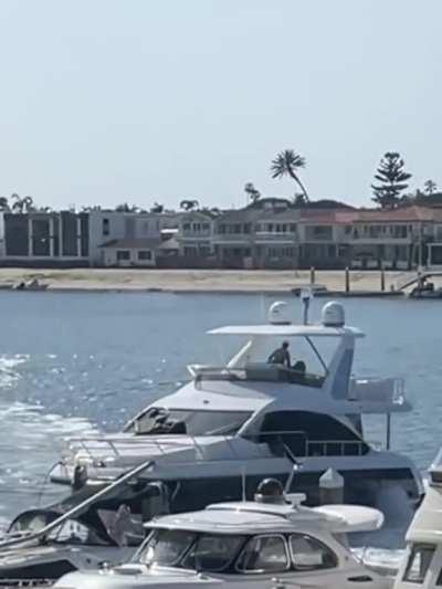 Yacht docking
