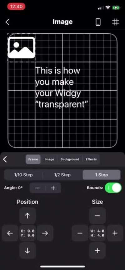 I have seen plenty of questions on how to make your Widgy blend in with your home screen or “transparent”. Here is a quick tutorial on how to do that with the integrated crop tool. Enjoy!