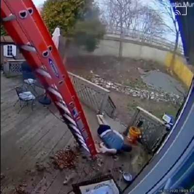 Had to hurt like hell but somehow my guy regained his strength once his girl came out