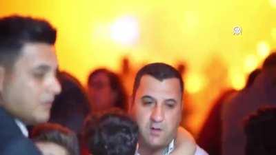 Footage from an Iraq wedding fire, more than 100 dead (2023)