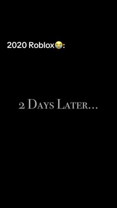 Roblox 2020 was wild💀