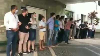 Brazilian fundamentalists block a 10 year old girl who was raped from getting an abortion. They chant 
