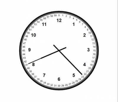 Anti-analog clock