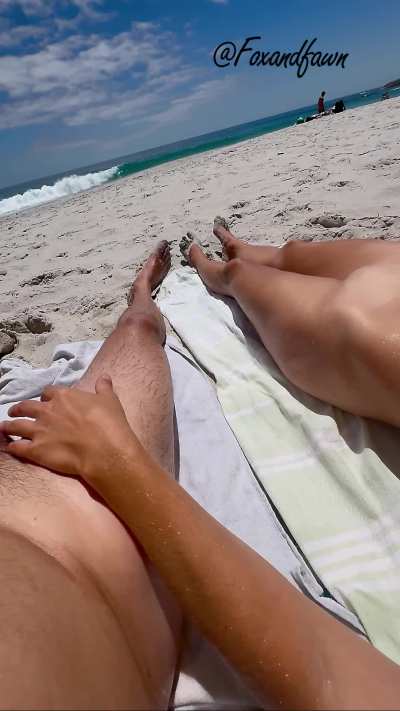 The beach was public. So were my tits.