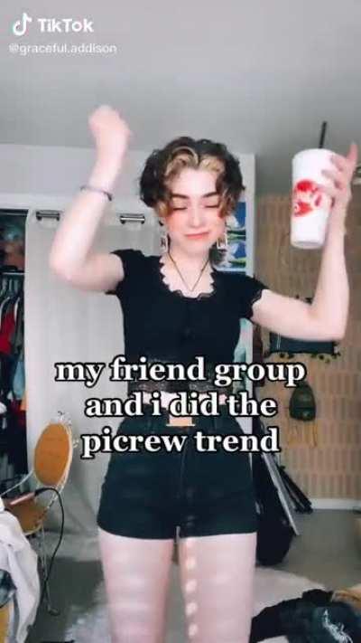 Addison Grace beaning around