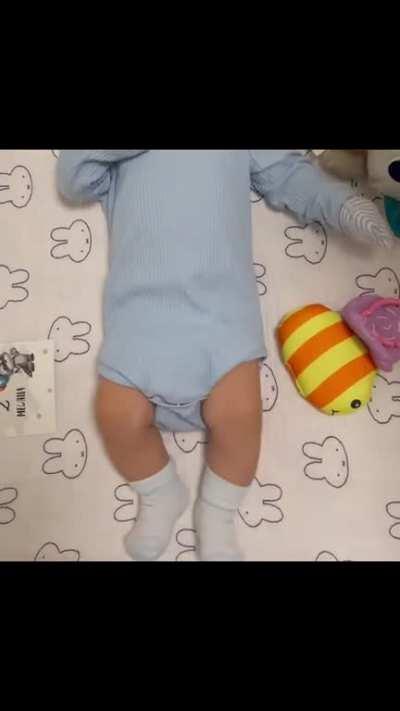 He sneaked a baby's sock