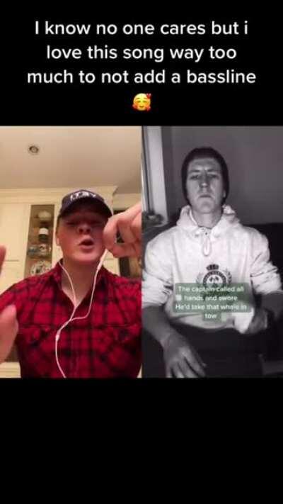 Just guys singing sea shanties