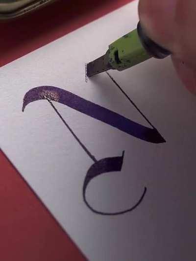 My calligraphy matches the Death Note aesthetic