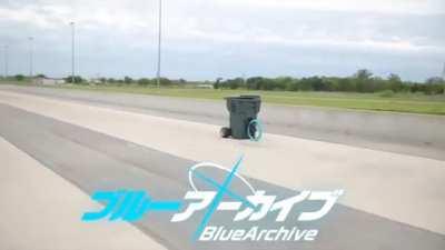 Testing Miyu's new experimental trashcan