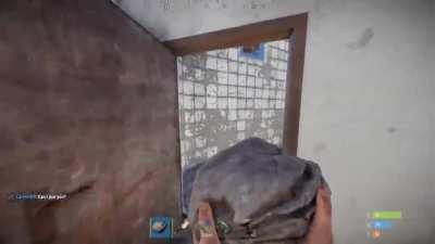 Nowhere is safe in rust, even the bathroom.