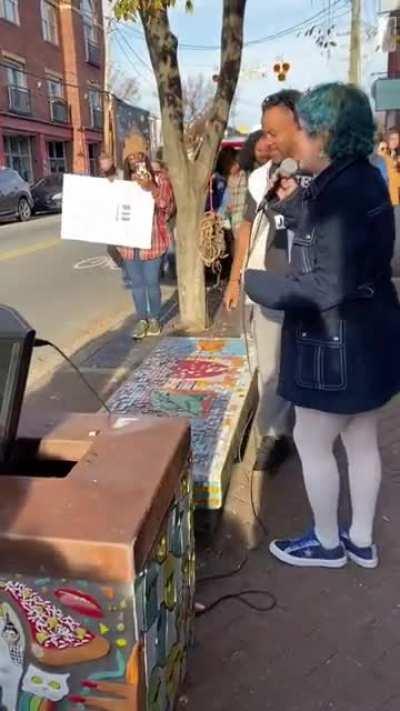 That's what you get for trusting a girl with blue hair