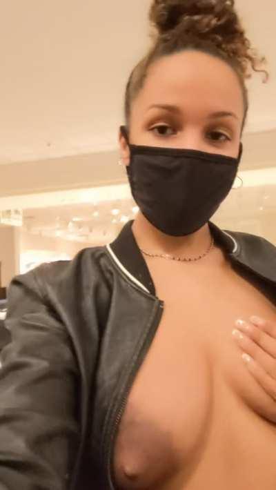 You should suck my titties in the furniture store