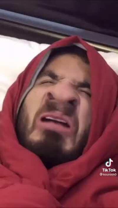 Putting the baby to S L E E P.