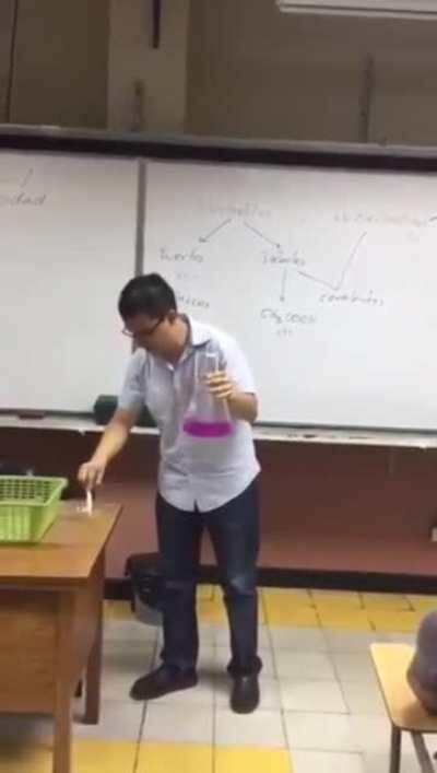 Lab safety 101. Is that an alkali metal in water?