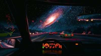 My latest retro/space gif 'Night Drive'