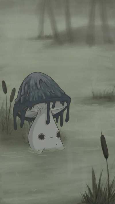 Winter's Final Rain, Me, Procreate/Digital, 2021