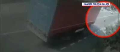 Local police awarded a truck driver today after he saved this 90 year old woman's life.