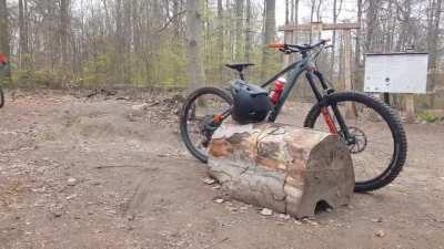 Sooo... my buddy strapped a rubber chicken to his fork