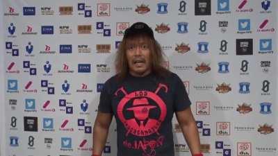 Naito's dead-on impression of Honma