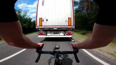 HMRB as I draft this truck going over 80km/h