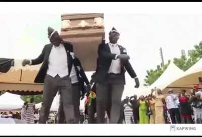 Ghana Pallbearers > China palanquin carriers