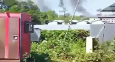 Royal Thai Air force Airstrike on a Cambodian casino in Veal Veng, Pursat province, Cambodia.