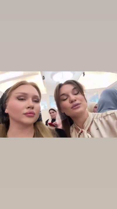 Chechen Girls attending a wedding