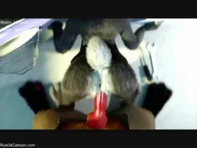 Judy Hopps stuck Nick Wilde - Zootopia [Hakya11 - Rule34Cartoon]