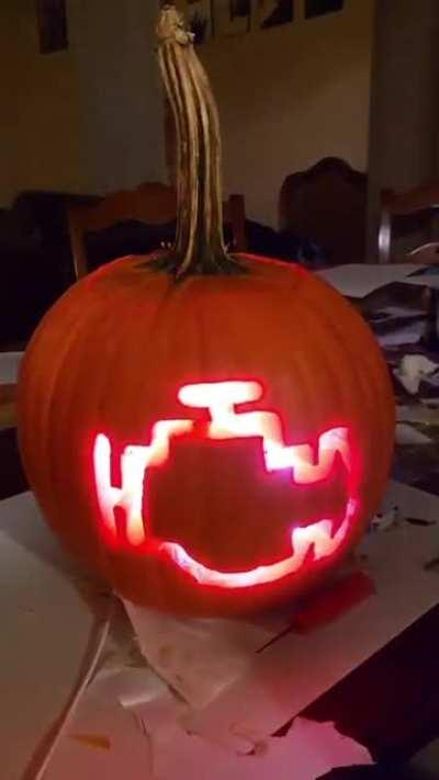 Didn't get a chance to do one this year but here's my pumpkin from last year!