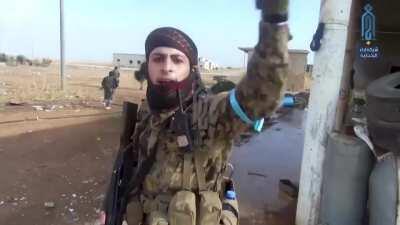 HTS Inghimasis storming & capturing positions from pro-Assad forces on the 29th November, 2019 in SE. Idlib. Areas seized immediately heavily bombed. (Enemy Visible)