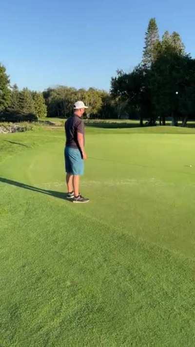 Draining the over a dude flop dunk from the fringe